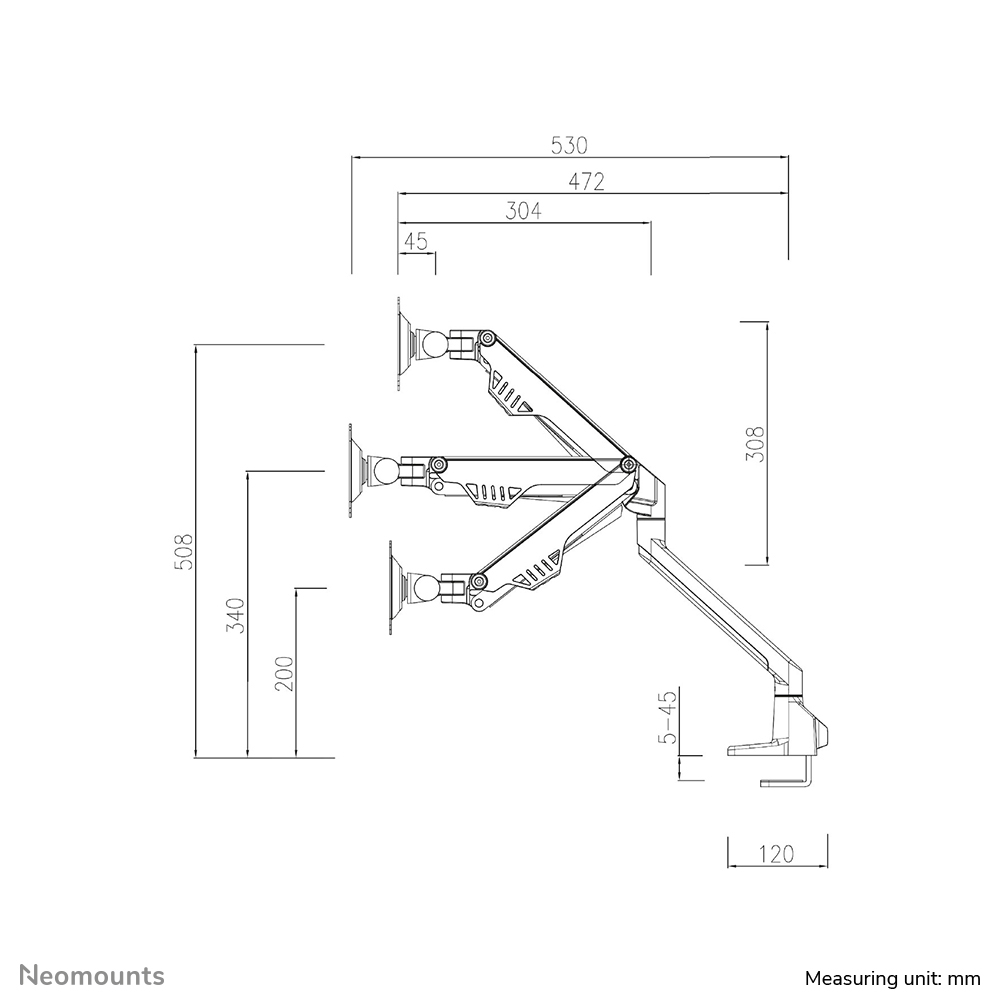 Neomounts monitor arm desk mount